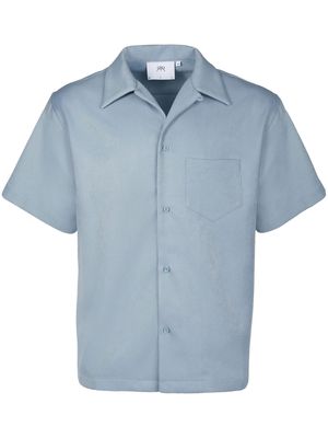 RTA notched-collar short-sleeve shirt - Blue