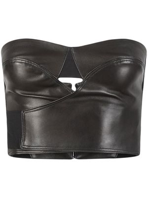 RtA Rangi leather top - Black