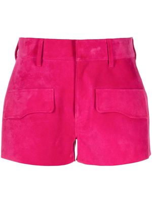RtA Shane suede shorts - Pink