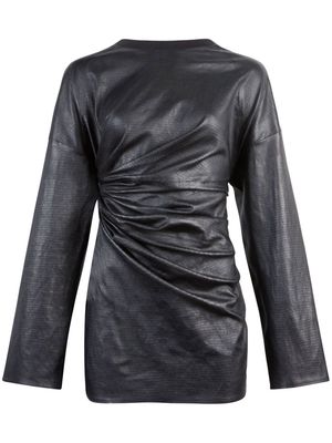 RtA Shauna ruched dress - Black