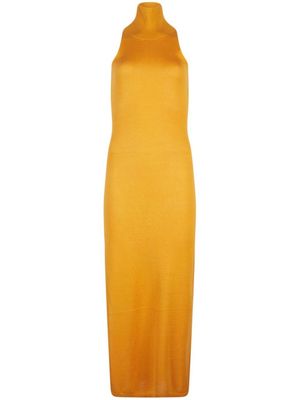 RtA Shira midi silk dress - Yellow