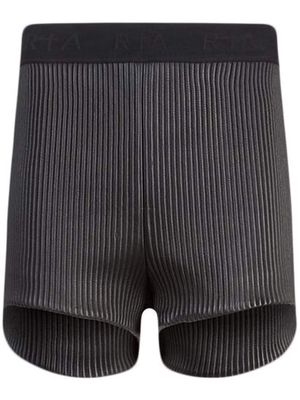 RtA slim-fit ribbed shorts - Black