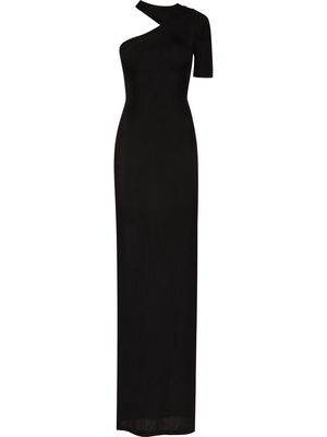 RtA Sria one-shoulder maxi dress - Black