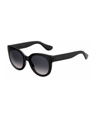 Rubber Cat-Eye Sunglasses