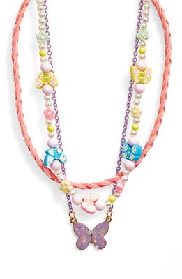 Ruby & Ry Kids' Set of 3 Choker Necklaces in Multi Coral