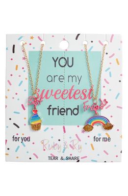 Ruby & Ry You Are My Sweetest Friend Necklace Set in Multi