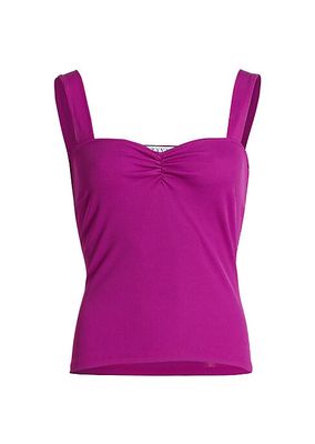 Ruched Jersey Tank Top
