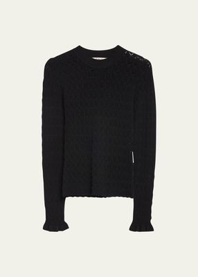 Rue Long-Sleeve Fine-Gauge Knit Sweater