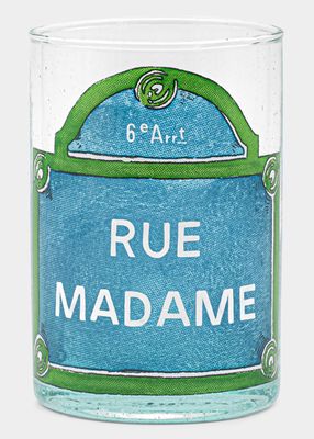 Rue Madame Drinking Glass