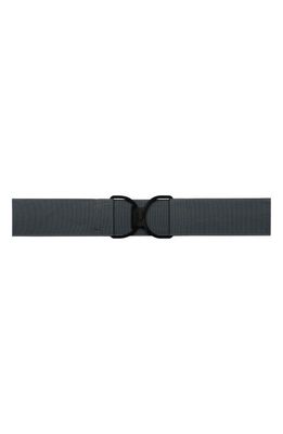 RUESPARI Charcoal & Matte Black Clasp Stretch Belt