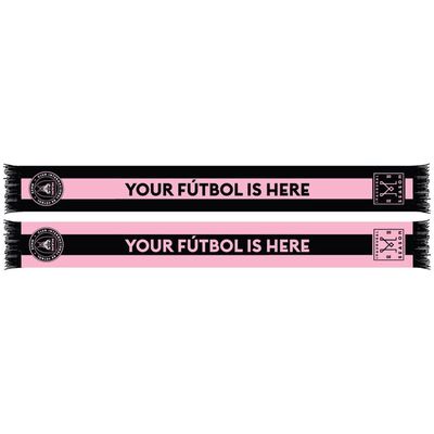 RUFFNECK SCARVES Black/Pink Inter Miami CF Your Futbol Is Here Scarf