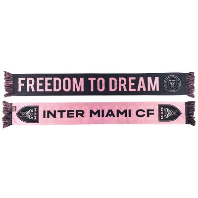 RUFFNECK SCARVES Inter Miami CF Freedom to Dream Two-Tone Summer Scarf - Black/Pink
