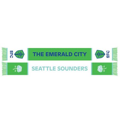 RUFFNECK SCARVES Seattle Sounders FC Emerald City Scarf in Blue