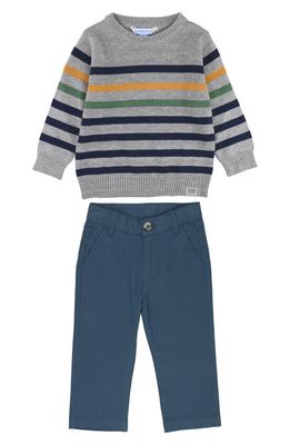 RuggedButts Stripe Sweater & Pants Set in Navy