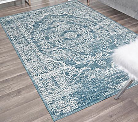 Rugs America Freya FY70A Blue Frost Farmhouse 5 0"x7'0"