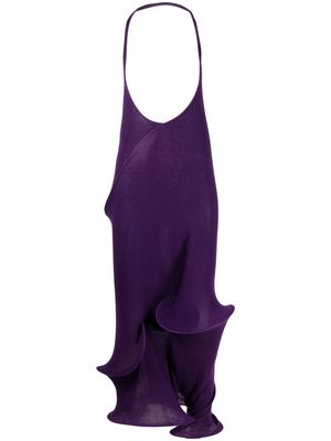 RUI asymmetrical geometric-hem dress - Purple