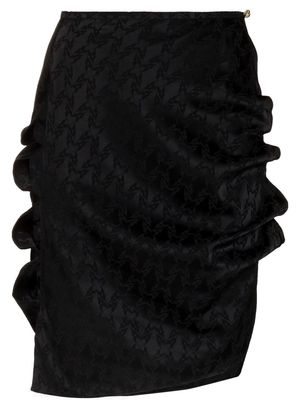 RUI patterned ruched midi skirt - Black
