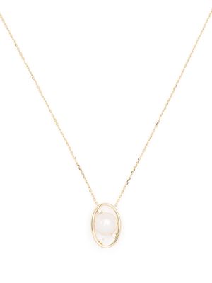 Ruifier 18kt yellow gold Morning Dew Essence Akoya pearl and diamond necklace