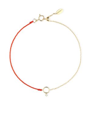 Ruifier 18kt yellow gold Scintilla Polaris cord and chain bracelet