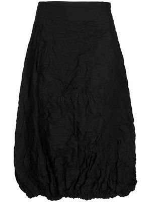 Rundholz crinkled midi skirt - Black