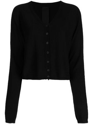 Rundholz fine-knit V-neck cardigan - Black