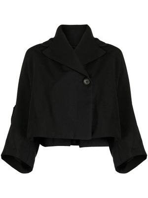 Rundholz off-centre cropped jacket - Black