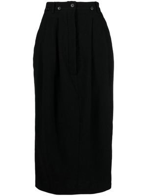 Rundholz pleat-detailing maxi skirt - Black