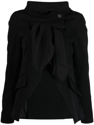 Rundholz scarf-collar virgin-wool jacket - Black
