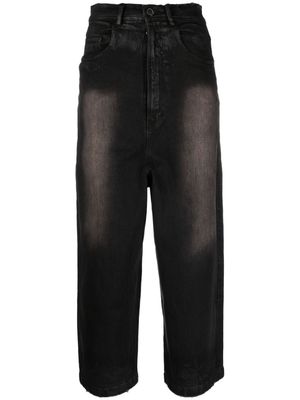 Rundholz stonewashed straight-leg jeans - Black
