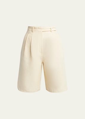 Rupert Pintuck Natural Dyed Linen Shorts