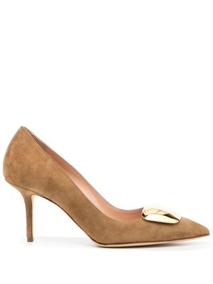 Rupert Sanderson Henna 75mm suede pumps - Brown