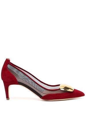 Rupert Sanderson Marora 65mm panelled pumps - Red