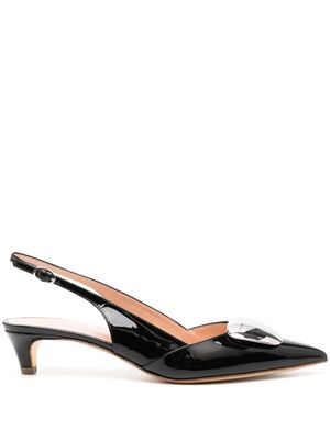 Rupert Sanderson Misty 35mm leather slingback pumps - Black