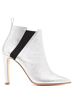 Rupert Sanderson Onyx 95mm ankle boots - Silver