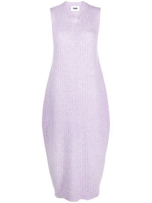 Rus Ginga sleeveless ribbed dress - Purple