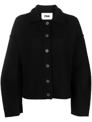 Rus Grotta button-up wool jacket - Black