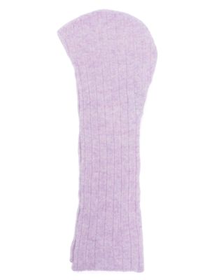 Rus Mimi ribbed-knit headscarf - Purple