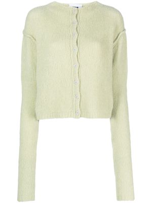 Rus purl-knit buttoned cardigan - Green