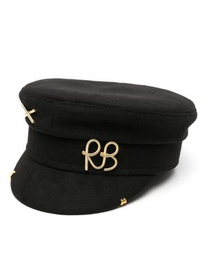 Ruslan Baginskiy Baker Boy logo-appliqué cap - Black