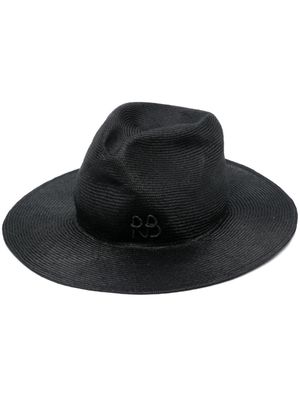 Ruslan Baginskiy chain-detail fedora hat - Black