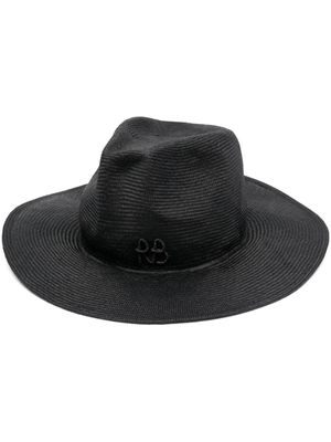 Ruslan Baginskiy chain-strap fedora hat - Black