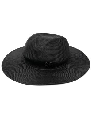 Ruslan Baginskiy chain-strap woven sun hat - Black