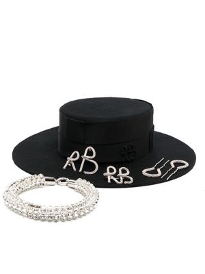 Ruslan Baginskiy Crystal Edition wool hat - Black