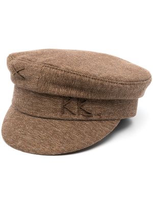 Ruslan Baginskiy embroidered-logo baker hat - Brown