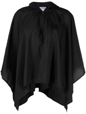 Ruslan Baginskiy hooded rain poncho - Black