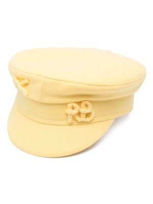 Ruslan Baginskiy logo-appliqué baker-boy hat - Yellow