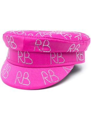 Ruslan Baginskiy logo-embellished baker boy hat - Pink