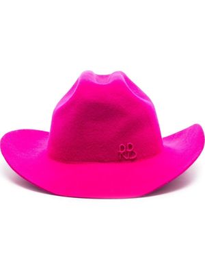 Ruslan Baginskiy logo-embroidered cowboy hat - Pink