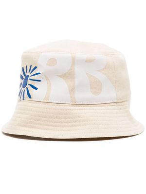 Ruslan Baginskiy logo-print cotton bucket hat - Neutrals