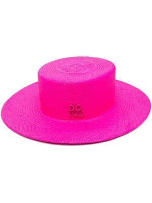 Ruslan Baginskiy logo-strap boater hat - Pink